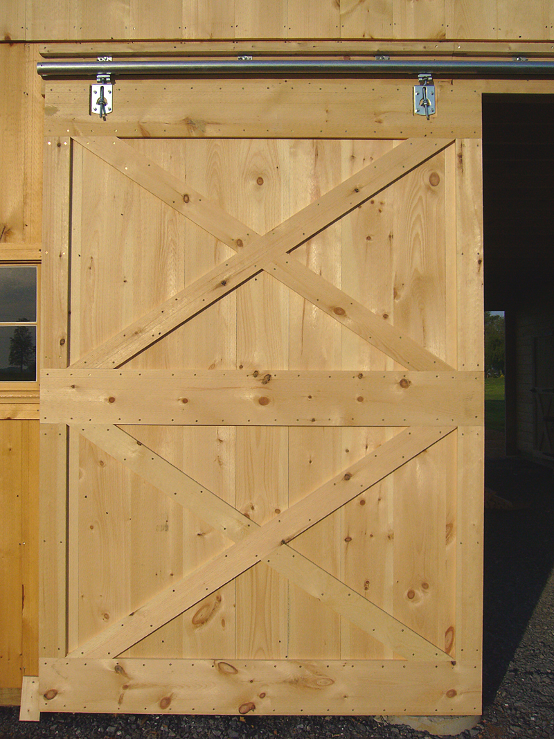 Diy exterior barn door plans - the bicycle shed norwich
